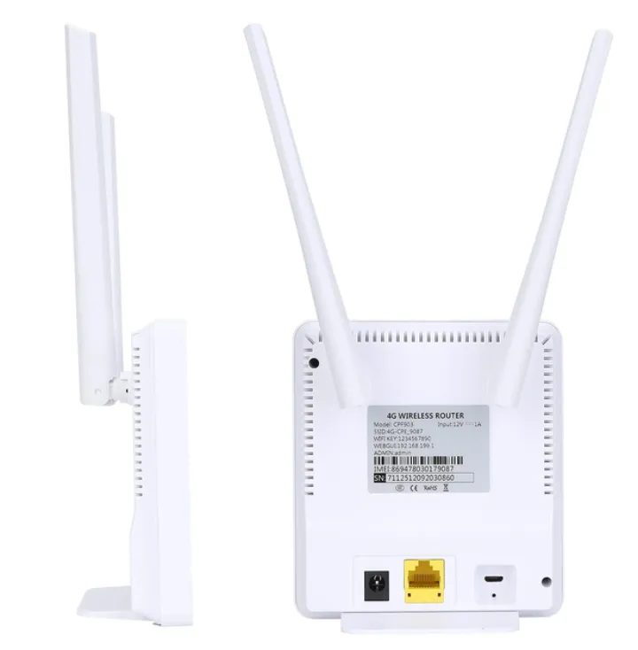 Задня панель 4G роутера CPE903: LAN-порт, USB, роз'єм живлення