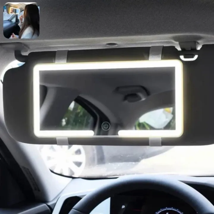 LED-підсвічування дзеркала на козирку автомобіля