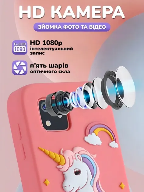 Вбудована HD-камера: дитина робить фото та відео