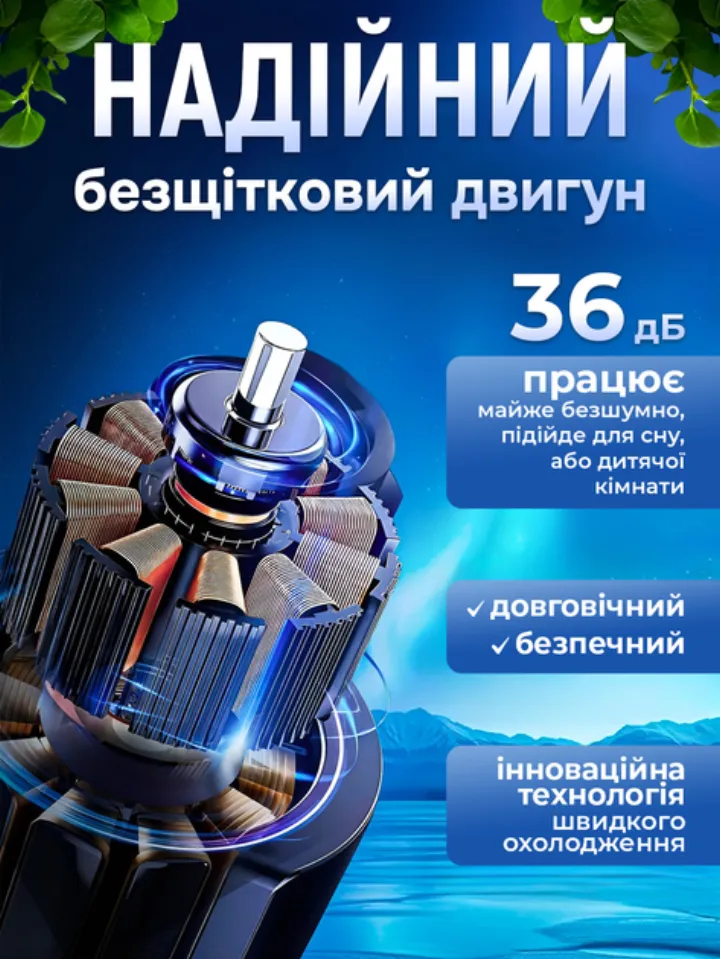 Надійний безщітковий двигун 36 дБ