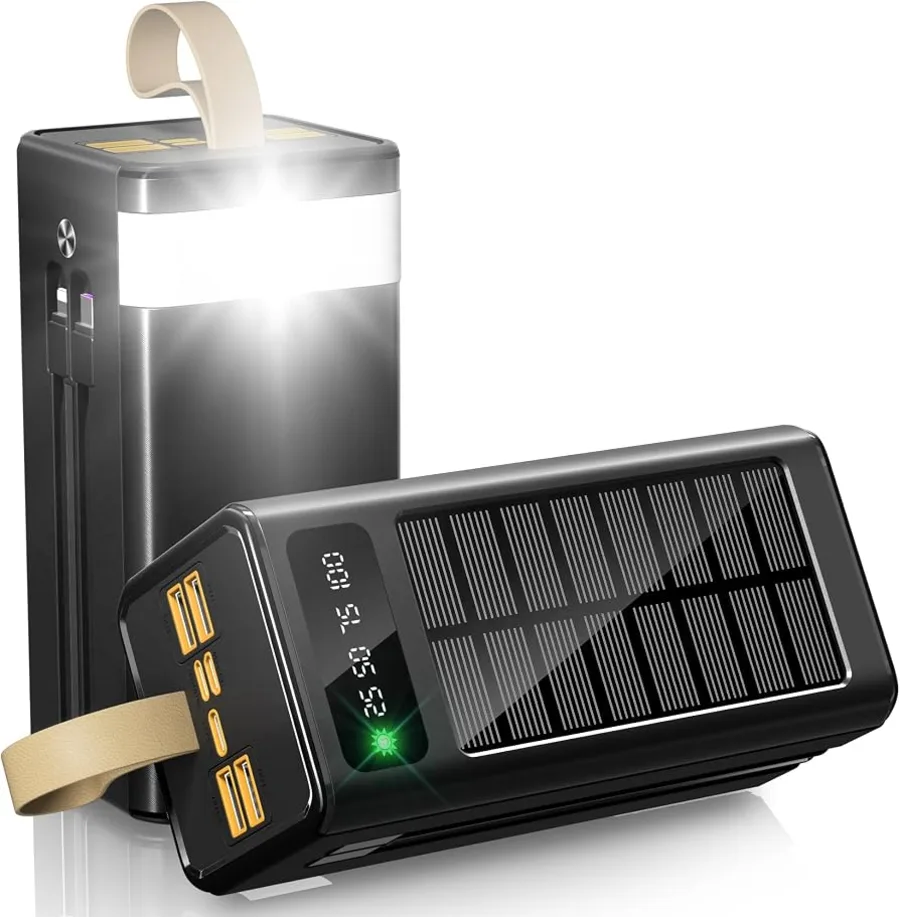 Павербанк 7GO із вбудованим LED-ліхтариком і сонячною панеллю