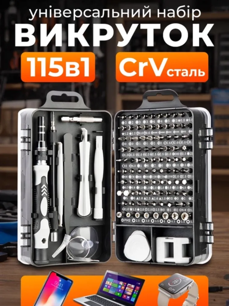 Набір викруток 115 в 1 JoyPro Precision (прецизійний)