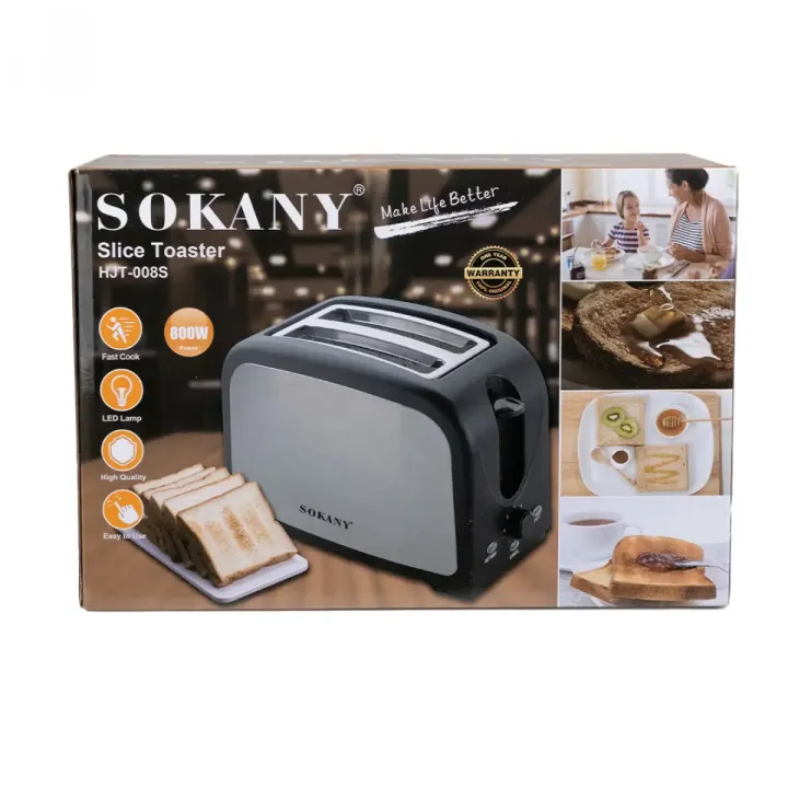 Тостер Sokany HJT-008S у заводській коробці